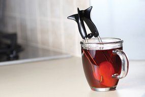 Tea Ball Infuser Dreamfarm Teafu. Green Color Tea Strainer Spoon. Loose Squeeze Tea Sifter by Dreamfarm. Innovative...