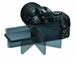 Nikon D5300 DX-format Digital SLR Kit w/ 18-55mm VR II and 55-300mm VR Lens Kit (Black) N16