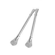 GFDesign Yerba Mate Bombilla Gourd Drinking Filter Straws Stirrer Food-Grade 18/8 Stainless Steel - Set of 2 with...
