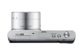 Samsung NX Mini 20.5MP CMOS Smart WiFi &amp; NFC Mirrorless Digital Camera with 9-27mm Lens and 3" Flip Up LCD Touch... N34