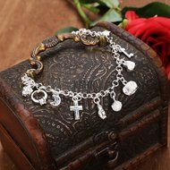 Fashion Elegant Shinny Womens Charm Pendant Bracelet Jewelry Gift KECP N3