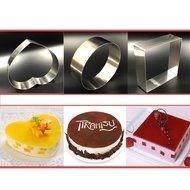 Stainless Steel 8 Inch Adjustable Cake Mousse Mold Cake Baking Cake Decor Mold Ring (Square-8 inches)