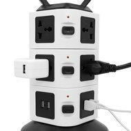 Surge Protectors USB, Bukm Smart Power Strip Tower, 4-Port USB Travel Charger Charging Station 10-Outlet Surge... N21