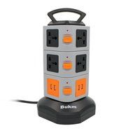 Surge Protectors USB, Bukm Smart Power Strip Tower, 4-Port USB Travel Charger Charging Station 10-Outlet Surge... N22