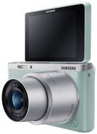 Samsung NX Mini 20.5MP CMOS Smart WiFi &amp; NFC Mirrorless Digital Camera with 9-27mm Lens and 3" Flip Up LCD Touch... N54