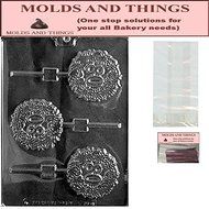 80th number and letter Lolly Chocolate candy mold Molding Instruction+ 50 Packaging kit