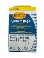 10 Miele F J M Allergen Canister Vacuum Bags + 4 Filters
