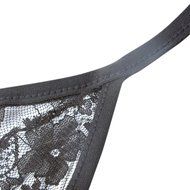 KeyZone Bind Comfortable Breathable Design Style Swimsuit Suit Sexy Black Lace Up Bikini Set Bra L-US S N5