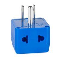 Yubi Power 2 in 1 Universal Travel Adapter with 2 Universal Outlets - Built in Surge Protector - 3 Pack - Black... N30