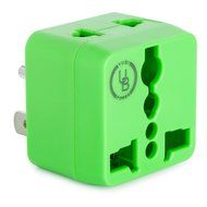 Yubi Power 2 in 1 Universal Travel Adapter with 2 Universal Outlets - Built in Surge Protector - 3 Pack - Black... N33