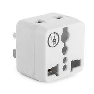 Yubi Power 2 in 1 Universal Travel Adapter with 2 Universal Outlets - Built in Surge Protector - 3 Pack - Black... N35