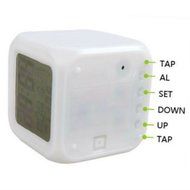 Anime Pokemon Go Pikachu LED Clock andPower supply AC Wall Charger Bedside Light Digital Desk or Table Alarm Clock... N8