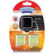Car Air Freshener Deodorizer [Sparkling Zest] Bullsone Pola Family Modern Refillable Vent Clip + 1 Extra Refill N2