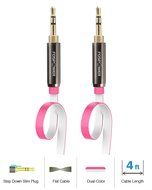 FosPower [4ft] 3.5mm Male to 3.5mm Male [AUX] Stereo Audio Cable - 24K Gold Plated Flat Tangle-Free Auxiliary... N29