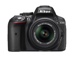 Nikon D5300 DX-format Digital SLR Kit w/ 18-55mm VR II and 55-300mm VR Lens Kit (Black) N25