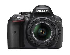 Nikon D5300 DX-format Digital SLR Kit w/ 18-55mm VR II and 55-300mm VR Lens Kit (Black) N26