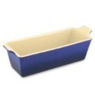 Le Creuset Stoneware Rectangular 2 Qt Loaf Dish Pan, Cobalt Blue