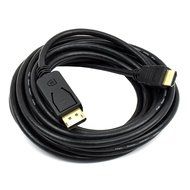 BuyCheapCables&reg; 6 Feet DisplayPort to HDMI Cable - Gold Plated Video Adapter Converter Male to Male in Black N9