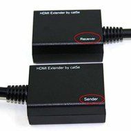 JahyShow&reg; HDMI Over RJ45 CAT5e CAT6 LAN Ethernet Balun Extender Repeater Up to 100ft 1080P N3