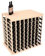 Wine Racks America Ponderosa Pine Double Deep Tasting Table + Solid Top. 13 Stains to Choose From! N2