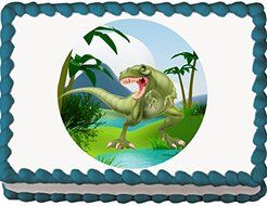 T-Rex Dinosaur Edible Cake Topper