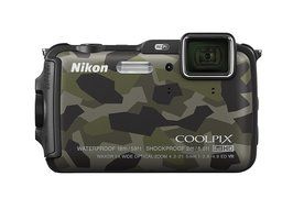 Nikon COOLPIX AW120 16.1 MP Wi-Fi and Waterproof Digital Camera with GPS and Full HD 1080p Video (Camouflage)... N5