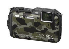 Nikon COOLPIX AW120 16.1 MP Wi-Fi and Waterproof Digital Camera with GPS and Full HD 1080p Video (Camouflage)... N6