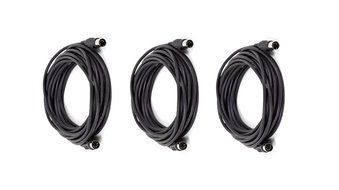 C&amp;E 2 PCS, MIDI Cable with 5 Pin DIN Plugs, 10 Feet Black, CNE585437 N25