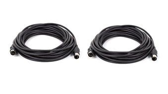 C&amp;E 2 PCS, MIDI Cable with 5 Pin DIN Plugs, 10 Feet Black, CNE585437 N26