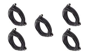 C&amp;E 2 PCS, MIDI Cable with 5 Pin DIN Plugs, 10 Feet Black, CNE585437 N29
