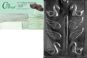 Cybrtrayd W015 Small 3D Swan Wedding Chocolate Candy Mold