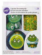 Wilton 415-2197 48 Count Frog Cupcake Decorating Kit