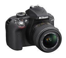 Nikon D3300 24.2 MP CMOS Digital SLR with AF-S DX NIKKOR 18-55mm f/3.5-5.6G VR II Zoom Lens (Grey) N9