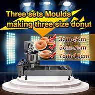 500pcs/h Automatic donut maker,donut making machine with 3 sizes moulds,counter