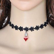 2016 New Design Gothic Vampire Blood Bottle Choker Pendant Halloween Necklace N3