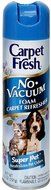 Carpet Fresh No Vacuum Foam Carpet Refresher, Super Pet 10.50 oz (Pack of 4)