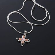 Accessories Necklace Pendant Clover Rhinestone Charming Fashionable Unisex