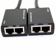JahyShow&reg; HDMI Over RJ45 CAT5e CAT6 LAN Ethernet Balun Extender Repeater Up to 100ft 1080P N5