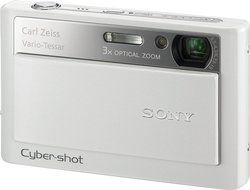 Sony Cybershot DSC-T20 8MP Digital Camera with 3x Optical Zoom and Super Steady Shot (White) N15