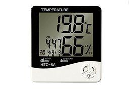 17BUY TH-08A Digital LCD Indoor Temperature Humidity Monitor Thermometer Hygrometer with MAX/MIN Record Calendar... N2