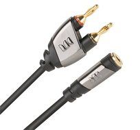 Monster MCL MMTFM 1/4 Mono Female To Male Banana Plugs Cable Adapter (2 Pack) N2