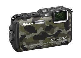 Nikon COOLPIX AW120 16.1 MP Wi-Fi and Waterproof Digital Camera with GPS and Full HD 1080p Video (Camouflage)... N9