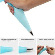 Kootek 42 Pieces Cake Decorating Supplies Kit Tips Stainless Steel Icing Tip Set Tools with 2 Silicone Pastry... N2