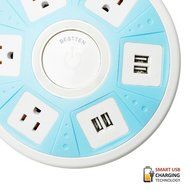 [UFO All-In-One Charging Center] 4-Outlet Surge Protector with Four (4) USB Charging Ports (4.2A) , 100V-240V... N12