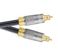 Forspark Digital Optical Audio 24k Gold Plated Toslink Cable 3ft- Cl3 Rated N5
