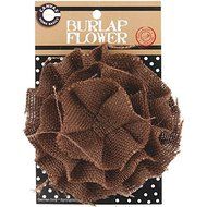 Canvas Corp CVS3396 Burlap Flower, 4-Inch, Chocolate