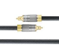 Forspark Digital Optical Audio 24k Gold Plated Toslink Cable 3ft- Cl3 Rated N6