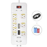 [UFO All-In-One Charging Center] 4-Outlet Surge Protector with Four (4) USB Charging Ports (4.2A) , 100V-240V... N16