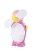 StealStreet SS-KD-5040-PINK Foam Bladed Personal Penguin Fans with Lanyard Strap, 4", Pink