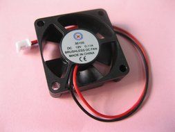 2 pcs Brushless DC Cooling Fan 12V 3510S 5 Blades 2 wire 35x35x10mm Sleeve-bearing Skywalking N2